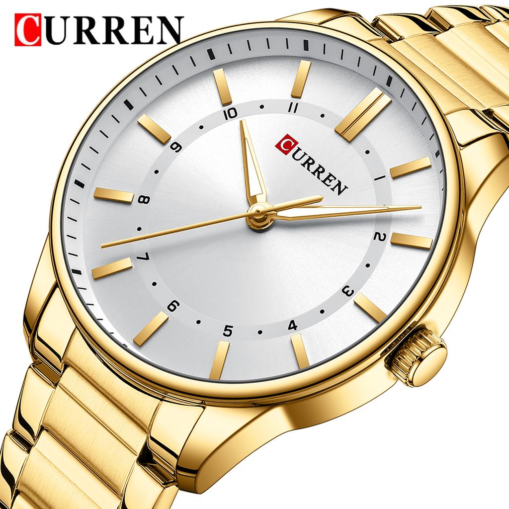 CURREN Sport Men Watch Top Brand Luxury Gold Military Waterproof Male Clock Stainless Steel Quartz Business Man Wristwatch 8430