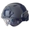 EA Fast Helmet PJ Type with Glasses #5503U-PJ Eagle Model (Black)