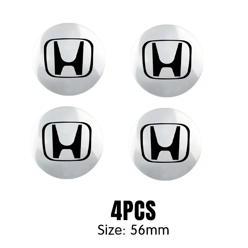 4pcs 56/60mm Car Wheel Center Cover Hub Caps Badge Auto Accessorie For Honda Mugen INSPIRE VTEC DOHC Modulo Vezel CITY CIVIC RR