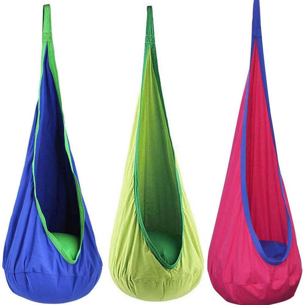 LED-Lit Portable Hanging Chair for Kids – Indoor/Outdoor Creative Nylon Swing