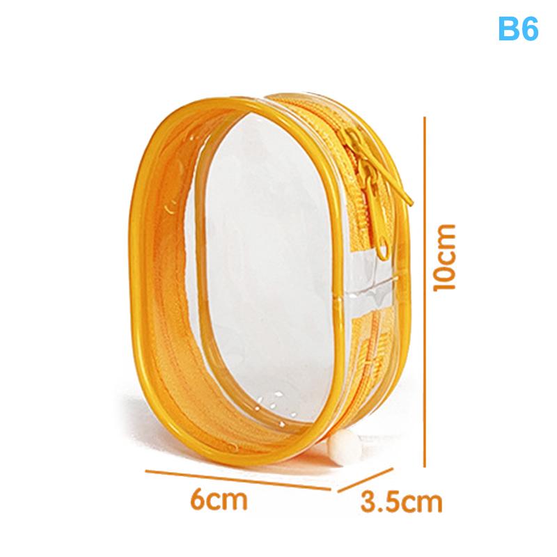 Přenosná PVC průhledná úložná taška s náplastí na hruď Úložiště dat pro panenky Kabelová taška Venkovní prachová taška Vodotěsná krabička na kosmetiku