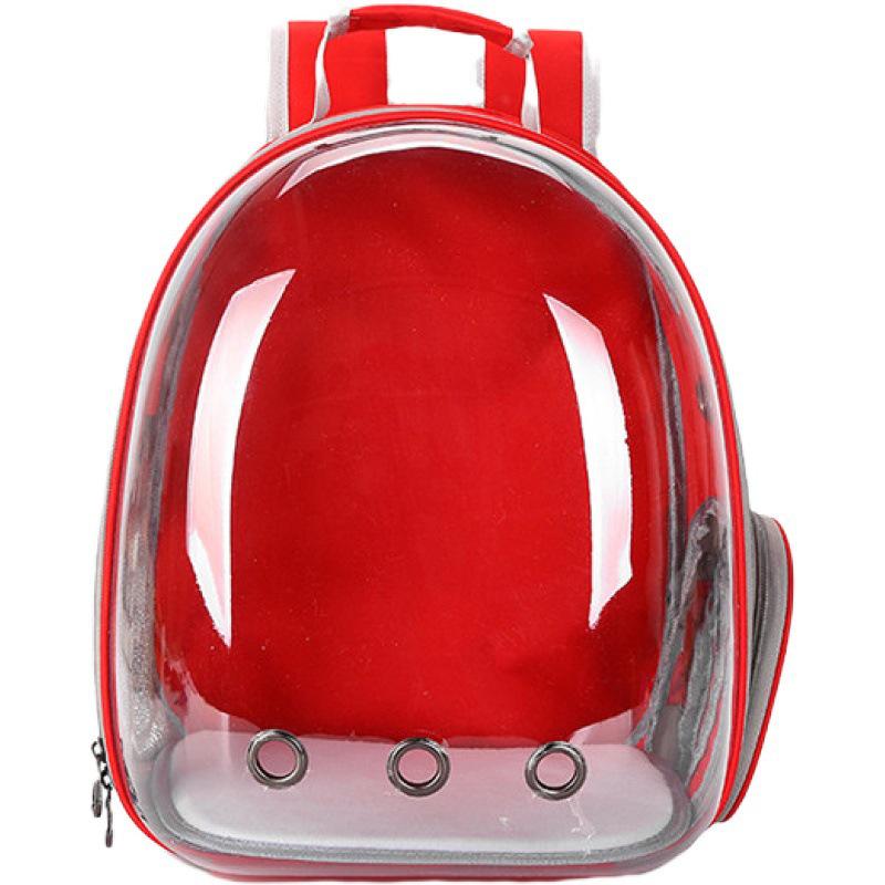 Portable Transparent Cat Backpack: Breathable, Spacious Double-Shoulder Pet Carrier