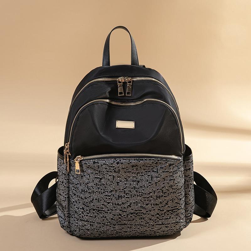 Backpack Fashion Large Capacity Travel Mom Backpack Nylon Oxford Small Bag Lightweight Casual