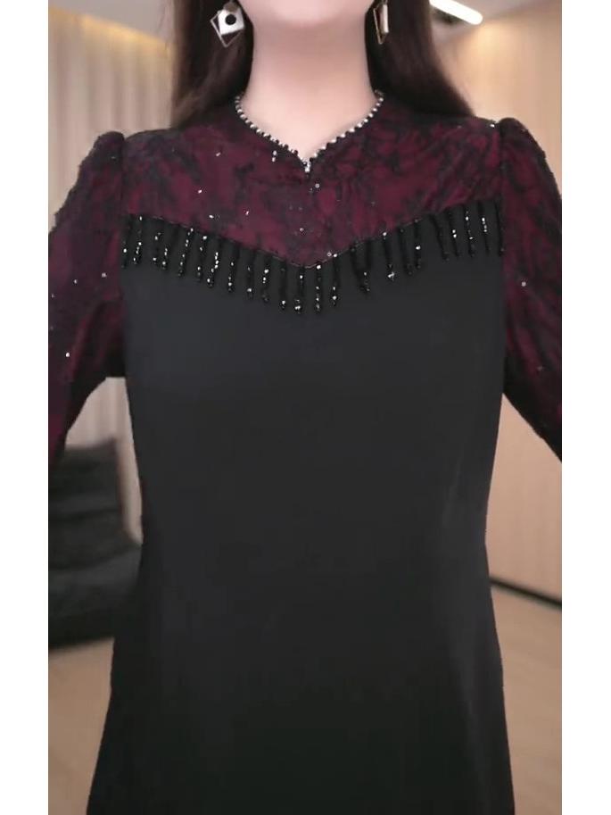 2025 Chinese Style Fashion Plus Size Evening Dress for Women