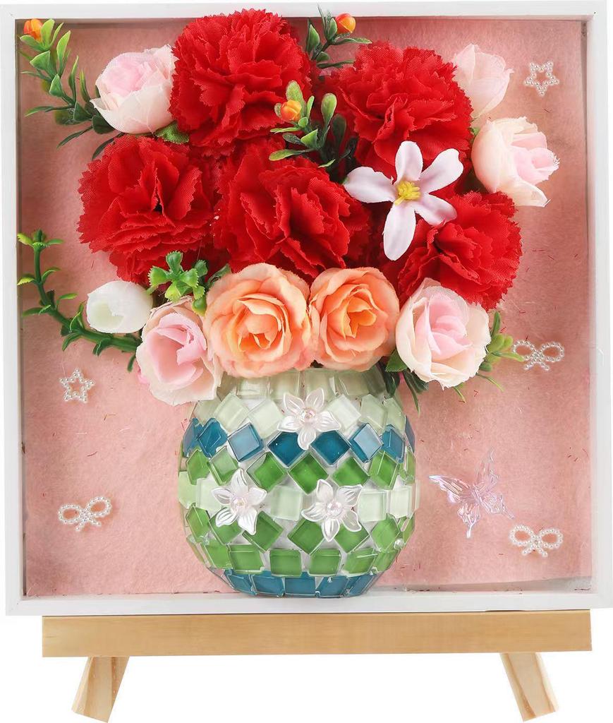 Children's 3D Mosaic Vase DIY Kit - Team Activity & Mother's Day Gift