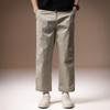 High-end American trendy brand ice silk cool nine-point casual pants men's spring new loose and versatile wide-leg straight-leg pants