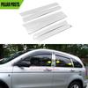 6PCS Fit For Honda CR-V CRV 2007 2008 2009 2010 2011 Silvery Door Window Column Center BC Pillar Post Cover Trim