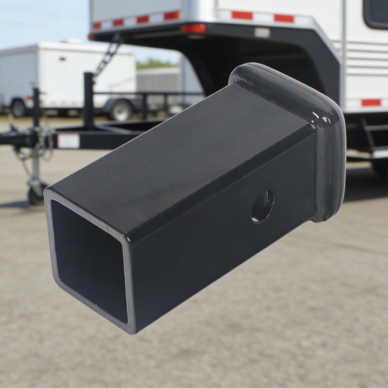 Strong Carbon Steel Trailer Coupler Adapter Socket Trailer Link Adjustment Sleeve for Various Vehicle Type Easy Assembly