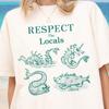 Respect The Locals Shirt: Vintage Marine Biology Tee