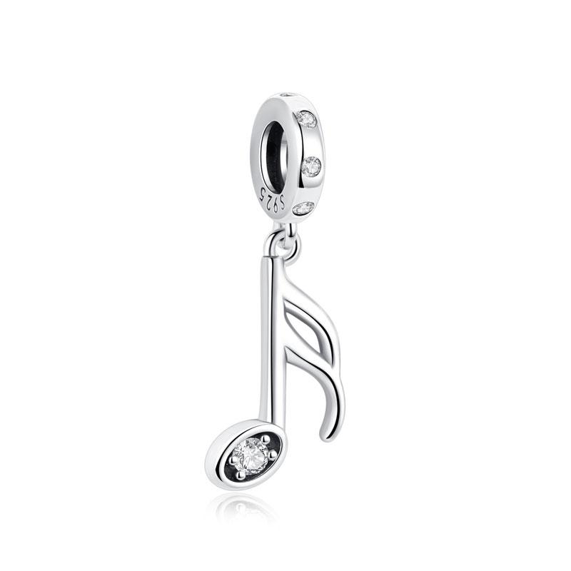 925 Silver Music Notes Piano Headphone Charm Beads Fit Bracelets Necklaces Jewelry For Women Original Love Design