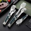304 Stainless Steel Thickened Anti-Scald Tongs for Steak, BBQ, Baking, and Bread
