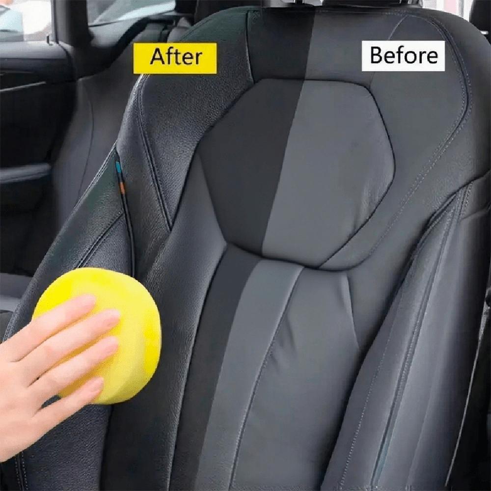 LOORSAN Plastic Polish & Restorer Gel - All-in-One Scratch Repair, Gloss Enhancer & Black Formula for Car Interior Dashboard, Ti