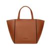 Jordi Brand Logo Open Closure Cow Leather Tote Bag Tote Bag Shopping Bag Handbag Medium Size Women's Brown