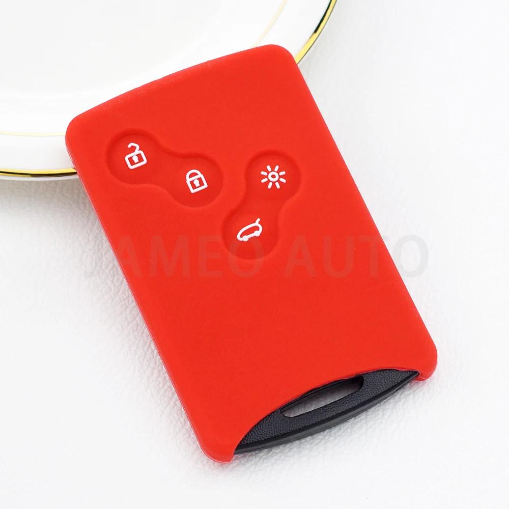 4 Buttons TPU Car Key Cover Remote Key Shell for Renault Laguna Koleos Megane Fob Smart Card Key Case