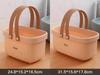 Portable Handle Bath Basket Plastic Mesh Basket Bathroom Shower Wash Bath Large Capacity Storage Basket Toilet Cleaning Supplies
