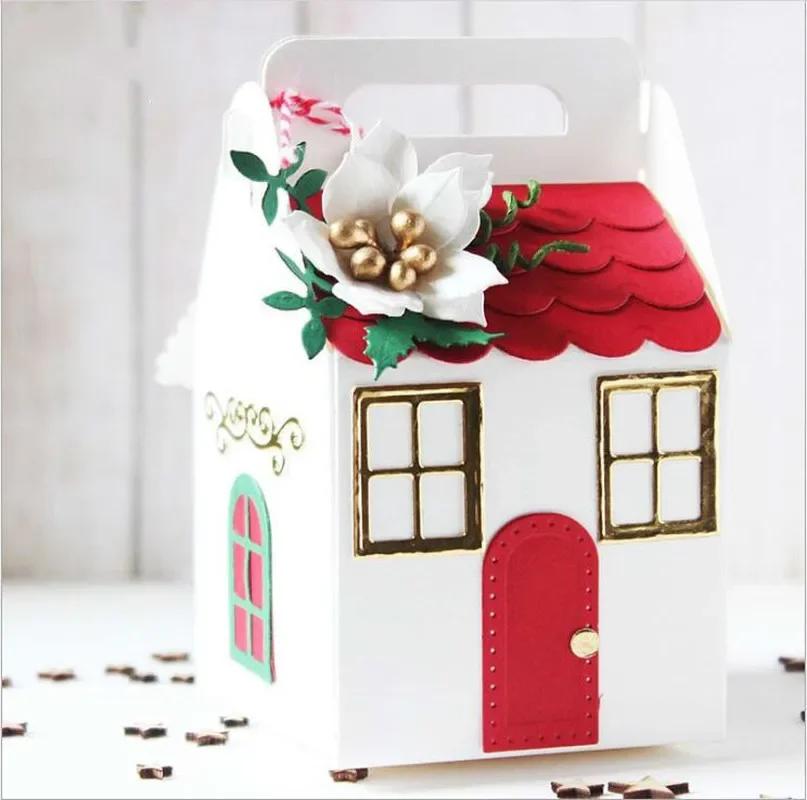 1pcs DIY Christmas Gift Box Die Metal Cutting Dies Frame Craft Embossing Stencil for Handmade Paper Card Making Scrapbooking