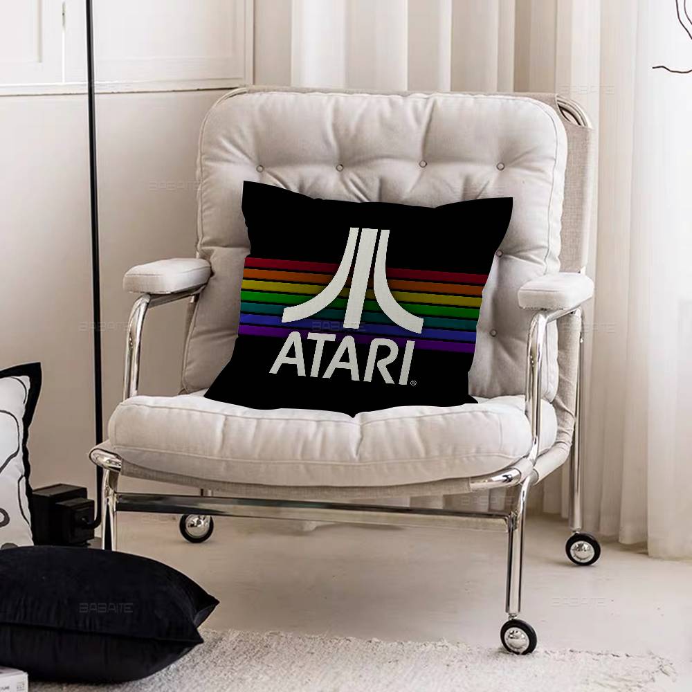 A-Ataris Logo Cushion Cover Car Throw Pillow Case For Sofa Car Christmas Gift 40x40cm 45x45cm