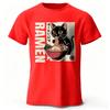Unisexs Raunisex Printed Tshirt Cotton Oversized Japanese Graphic Tees For Unisex Summer Tops Noodle Streetwear