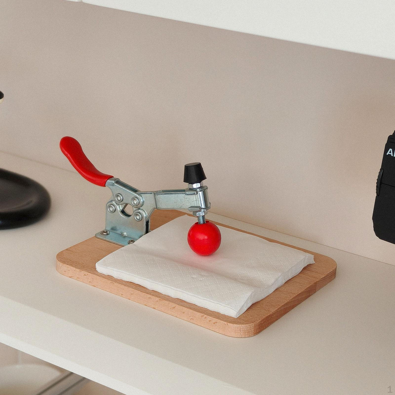 

Modern, Practical, And Creative Wooden Napkin Holder with Ball Paperweight for Cocktail, Bar світло-коричневого кольору