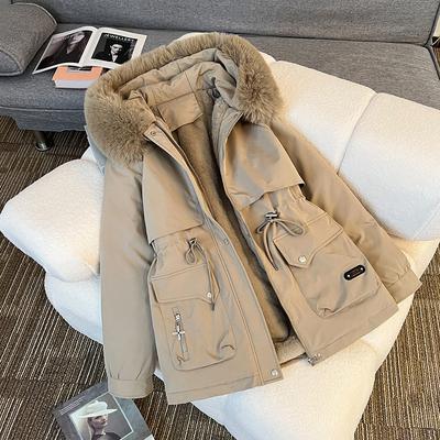 Winter Parkas Jacke Frauen Mode Koreanische Lose Mit Kapuze Dicke Warme Casual Baumwolle Gefütterte Mantel Weiblichen Mantel Casual Dame Tops