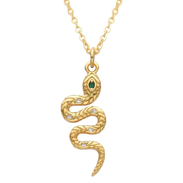 Snake Charm Necklace Enhancing Styles Trendy Women Accessories Fashion Statement Necklace for Parties and Gatherings