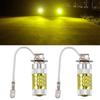 2pcs H3 LED Fog Lights Bulb 80W 16LED High Power Yellow White Lighting DRL Bulb Replacement For Car Truck Motorcycle Accessories