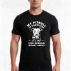 My Pitbull Is Harmless Its Me You Should Worry About T Shirt TShirt Summer Casual Cotton Tee Unisex Unisex Women
