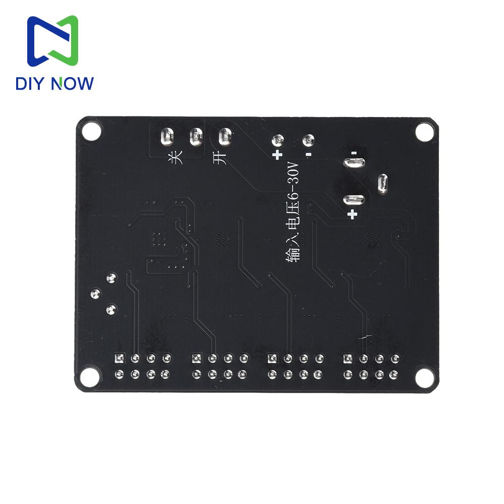 4 Way Power Switch Module DC6V-30V to 0.9V-29.6V Adjustable Output for Multi Device Power Supply Electric Competition Experiment