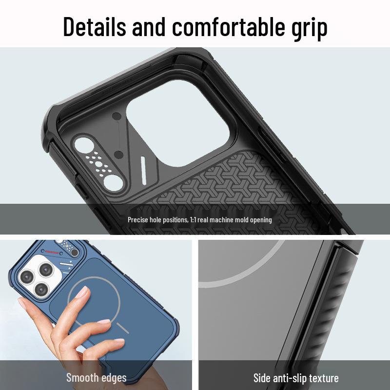 Magnetic Anti-Drop Phone Case for iPhone 13-17 Pro Max