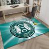 Green Football Club Emblem Printed Area Rug for Office, Chair Rug, Decorative Carpet Floor Mat, Large Size Fan gifts Christmas gifts
