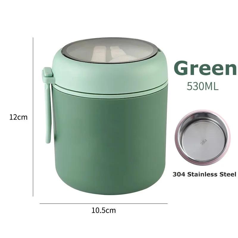 530ml/710ml Stainless Steel Food Thermal Jar Insulated Soup Cup Thermos Containers Lunch Box Thermo Keep Hot for School Children