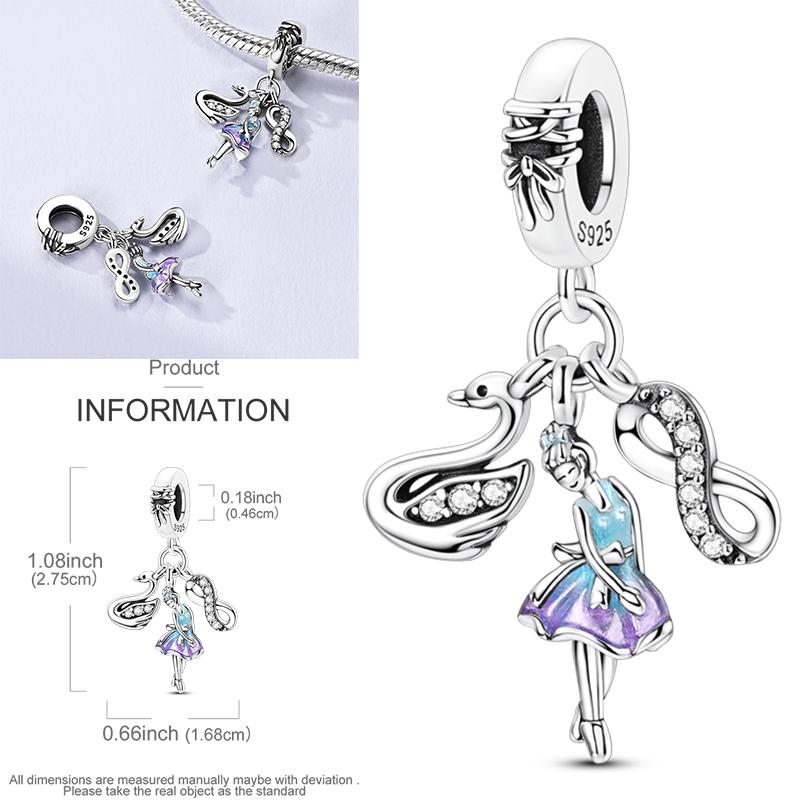 Elk Dinosaur Luminous Firefly Dangle Charm Flower Beads Sale Copper Fit Bangle Bracelet Diy Jewelry Charms