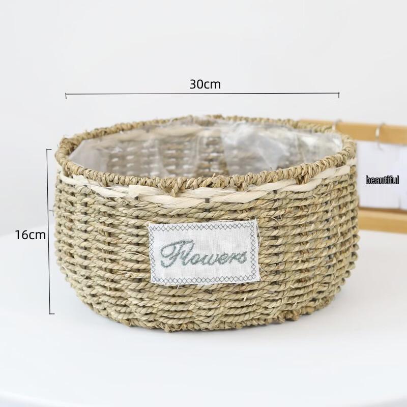 

Yingtang Handmade Straw Flower Pot and Basket