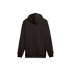 PUMA Color-Blocked Logo Print Fleece-Lined Thickened Hoodie for Men