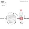 Large Transparent Vase for Hydroponic Plants: Coin Plant, Orchids, Money Tree, Plastic Flower Pot