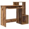 Desk with Shelf Rustic Wood Look 106 x 41 x 88.5 cm Engineered Wood
