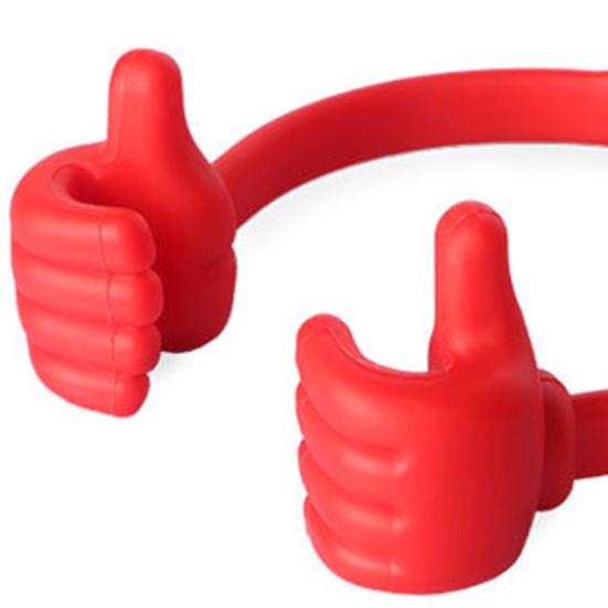 6Pcs Adjustable Thumb Mobile Phone Holder Portable Lightweight Universal Thumbs Shape Desk Tablets Cellphone Stand Home Office Decoration