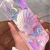 Pink Shell Anti-Fall Transparent Case for iPhone 14-17 Pro Max