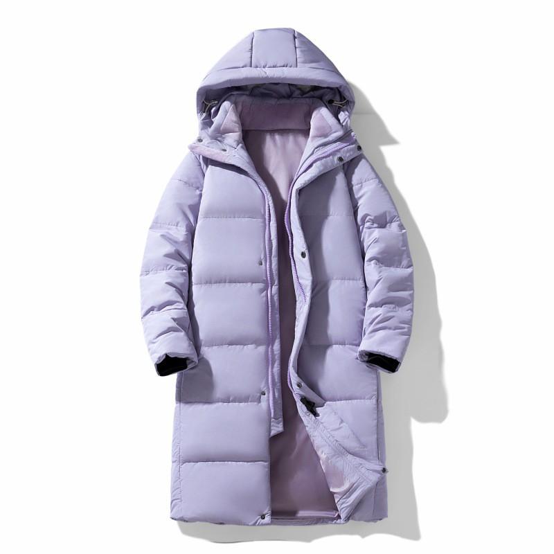 Long Warm Winter Down Jacket Men Women Hooded Thick Puffer Coat With 90% White Duck Plus Size Available