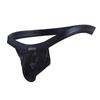 Men Sexy Underwear Bare Buttocks  Leather Underpants Pouch Thong G-String