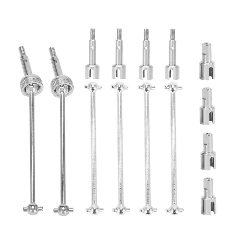 14pcs Wltoys 144001 144002 144010 124007 124016 124018 124019 Metal Drive Shaft CVD Dogbone Differential Cup Upgrade Parts