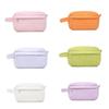 Solid Color Wash Toiletry Storage Bag Large Capacity Makeup Bag Corduroy Cosmetic Bag  Travel