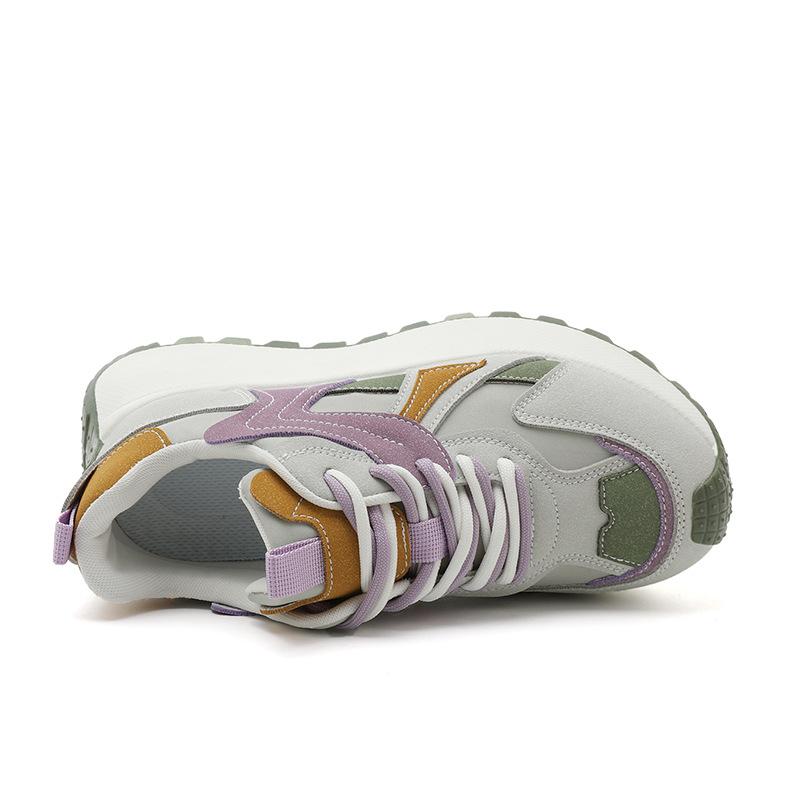 BN Platform Spring and Autumn Sports College Style New Breathable Casual Dad Shoes