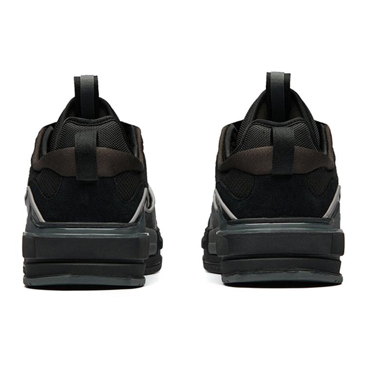Anta Bump Puffy Shoes Abrasion Resistant Slip Resistant Low top Skateboard Shoes Men's Black 912238060-2