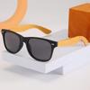 Fashion Wooden Vintage Square Sunglasses Retro Men Women Luxury Brand UV400 Outdoor Driving Fishing