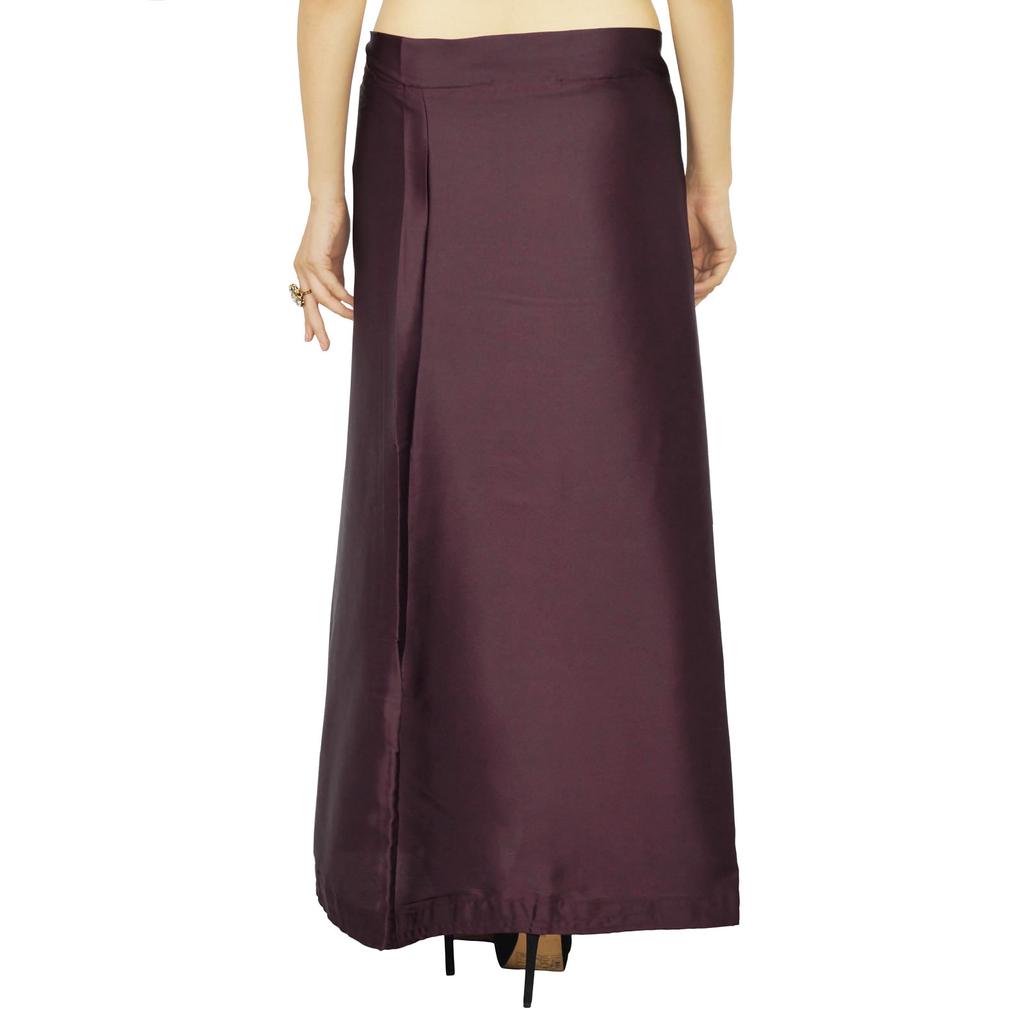 Căptușeală de fustă gata făcută pentru jupon din mătase satinată sari indian Bollywood