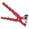 Watch Belt Hole Puncher Lightweight Portable Effort Saving Spring Steel Material Red Handle