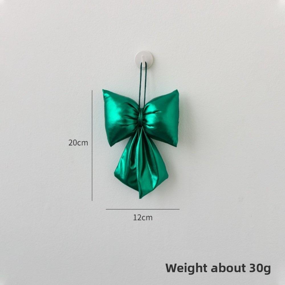 

Бантик Новогодняя елочная игрушка Новогодние рождественские товары Новый елочный шарм Украшение для вечеринки 12cm-Green