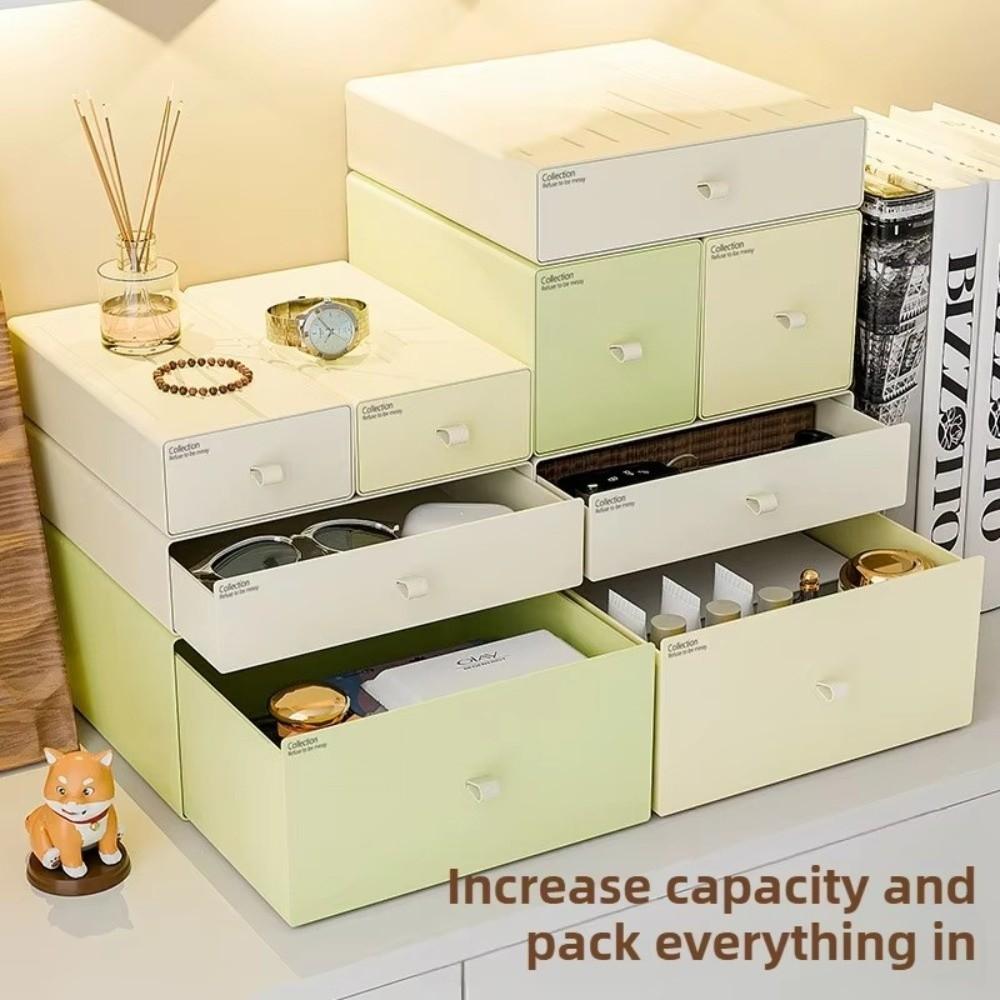 Drawer-style Cosmetic Storage Boxes Multifunctional Large Capacity Skincare and Lipstick Organizers Storage Boxes