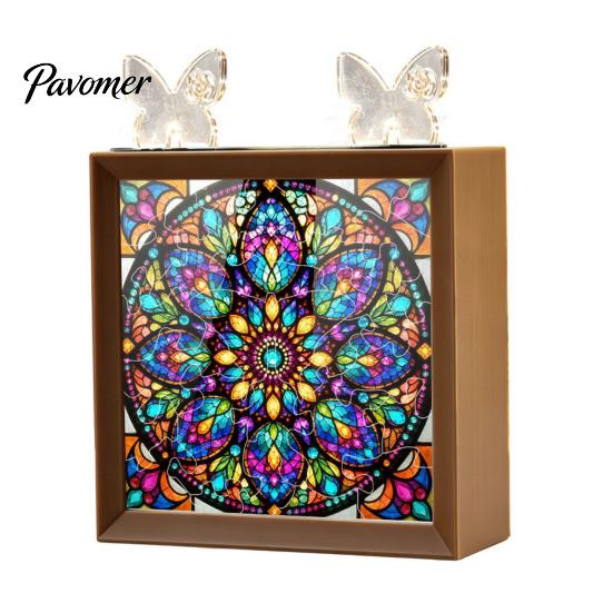 Romantic Warm Light Decor DIY Acrylic Puzzles Night Light, Hand-Assembled Jigsaw Lamp with Butterfly Decor, Atmosphere for Room Creative Handmade LED